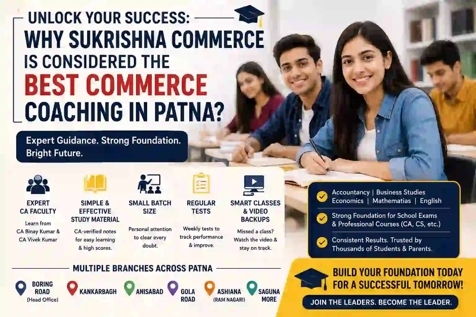 Unlock Your Success: Why Sukrishna Commerce is Considered the Best Commerce Coaching in Patna?