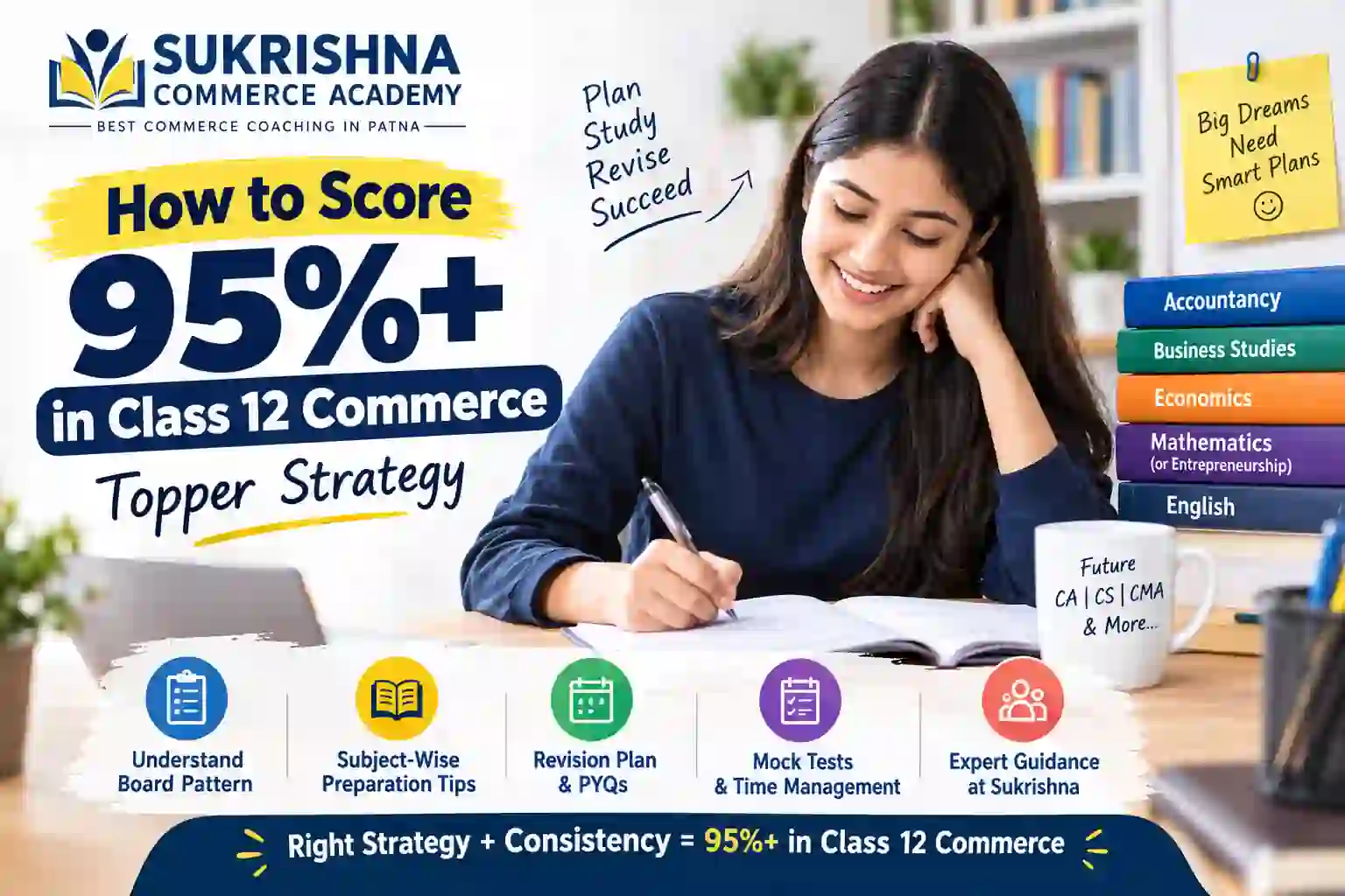 How to Score 95%+ in Class 12 Commerce: Topper Strategy